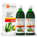 KrishnaS Papaya Leaf Juice  1000 Ml | Fresh Papaya Leaves | Helps To Platelets Count  (Pack Of 2)