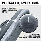 SneakerSoul Sole Protector (1 Pair) - 6 x 15 Clear Shoe Sole Protector for Sneakers - Fits Jordans, AF1, (Sizes up to US 14) - D