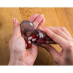Juvale 50 Pack Empty Pill Bottles with Caps - 13 Dram Medicine Containers, Prescription Vials with Lids (Black)