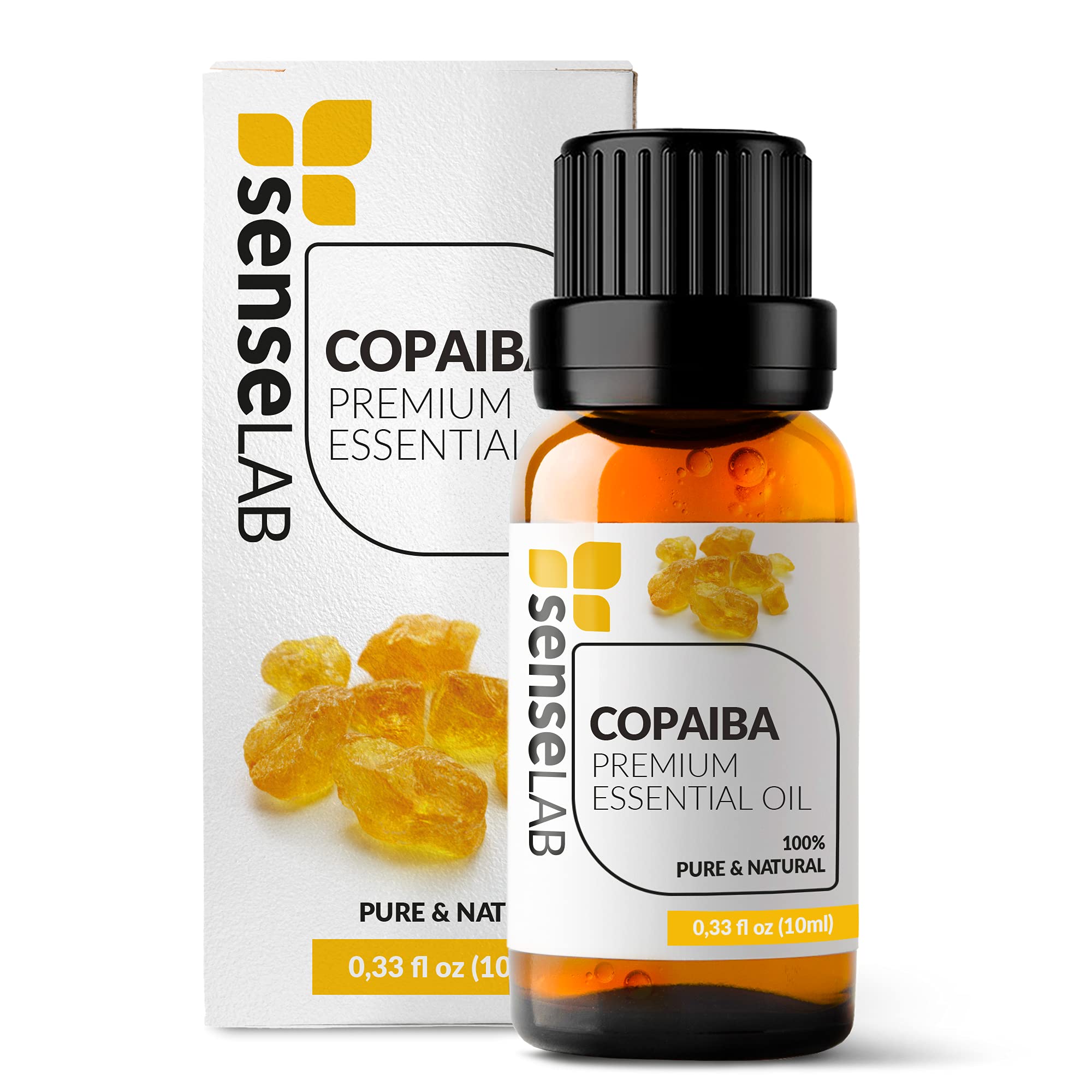 SenseLAB Copaiba Essential Oil - Skin Care and Essential Oils Fragrance Mixing - Massage Oil - 100% Pure Extract Copaiba Oil The