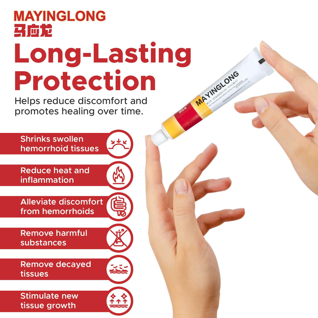 Mayinglong Musk Hemorrhoidal Ointment, Helps Relieve Itching, Burning, or Discomfort Fast (3 Pack)
