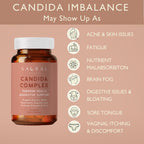 SACRALMOON Candida Cleanse - 8 Cleansing Ingredients for Digestive Support and Feminine Care - Oregano, Caprylic, Probiotics, Re