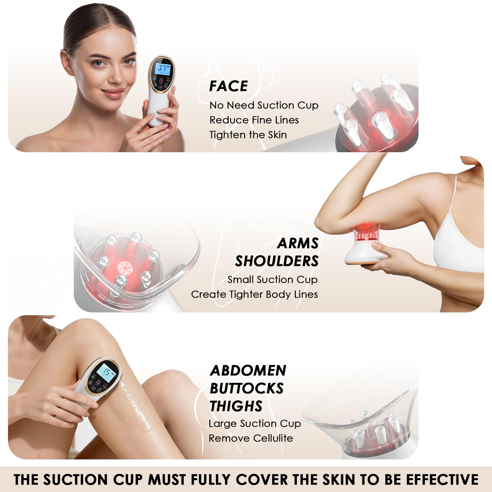 AAQ 4-in-1 Body Sculpting Machine - Professional Cellulite Massage Tool with Lymphatic Drainage & Skin Tightening, Body Sculptor