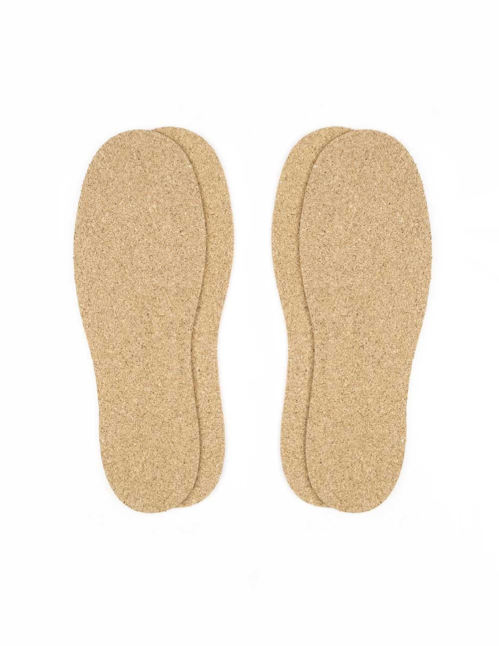 The Felt Store Cork Insoles for Men and Women - 2.5mm Thick, 2 Pair