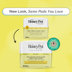 The Honey Pot Company - Pads for Women - Non-Herbal Heavy Flow Daytime Pads w/Wings - Organic Cotton Cover & Ultra-Absorbent Cor