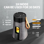CJC Battery Powered Diffuser, Anti Oil Leakage, 1/2/3H Timers, 3 Mist Levels, Essential Oils Compatible, Black