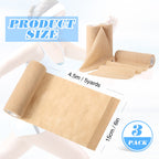 3 Pcs Self Adhesive Cohesive Wrap Bandages 6 Inches x 5 Yards Brown Non Woven Athletic Tape Breathable Self Adherent Bandage Wra