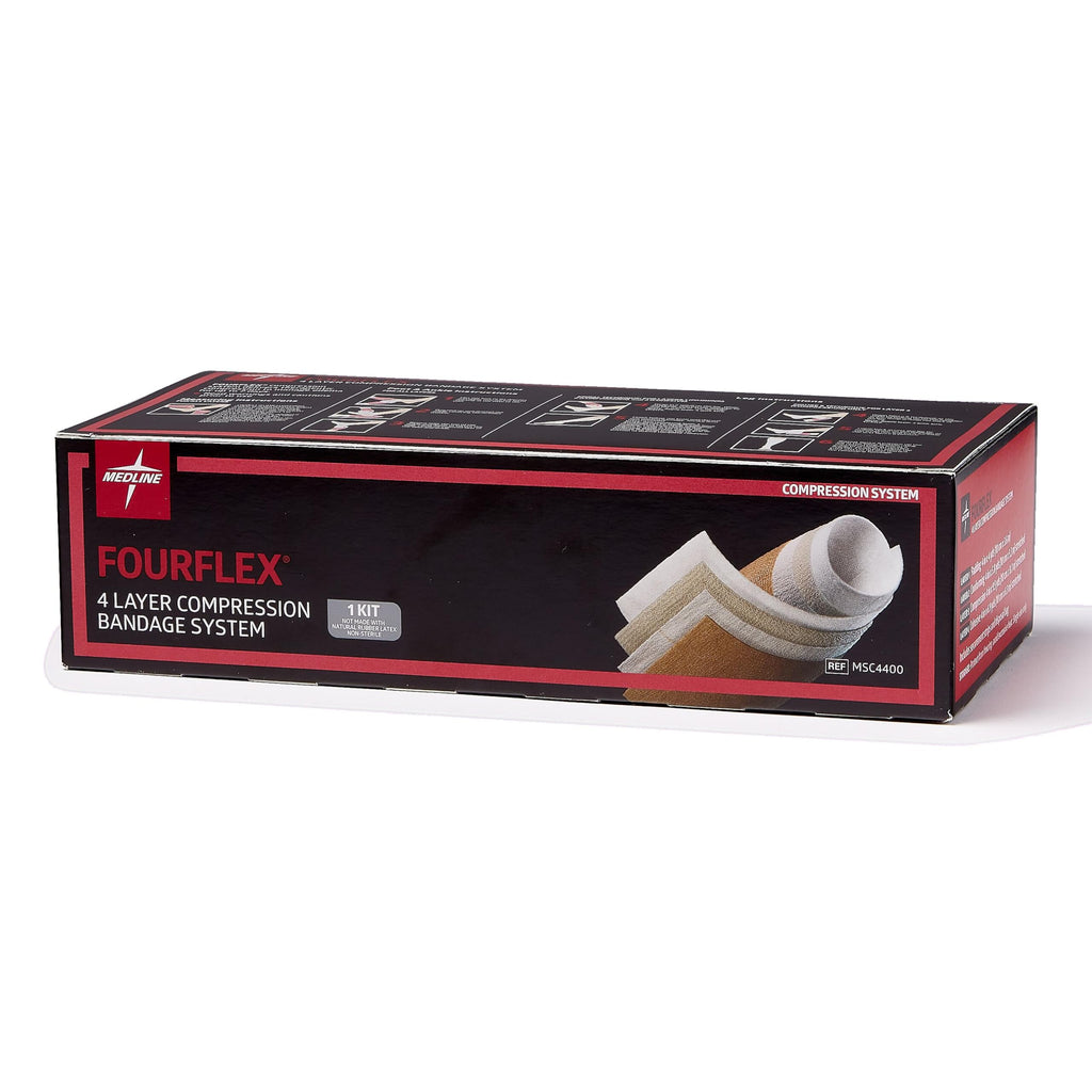 Fourflex Compression Medline Fourflex 4-Layer Compression Bandage System, 8 Count – Medistoreweb