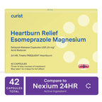 Curist Esomeprazole 20mg Capsules Delayed-Release - Acid Reflux Medicine for Heartburn Relief - 42 Count Capsules - Acid Reflux 