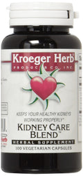 Kroeger Herb Kidney Care Blend Vegetarian Capsules, 100 Count