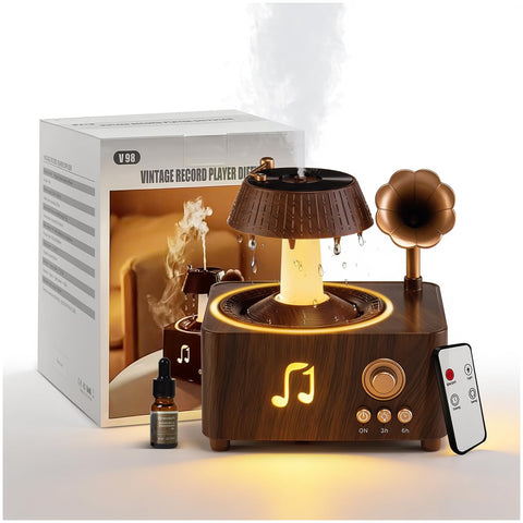 Aromatherapy Diffuser Oil Humidifier with Essential for Home, 250ml Rain Ultrasonic Aroma Diffuser. 7 Colors Light Waterless Aut