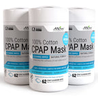 AWOW Professional CPAP Cleaning Wipes - Unscented 100% Cotton, Make CPAP Mask Cleaning Easy for Daily CPAP/BiPAP Mask Maintenanc
