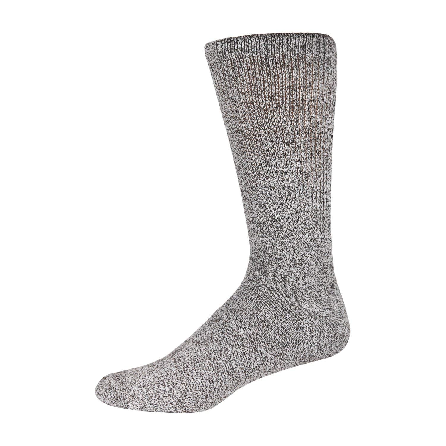 6 Pairs of Thermal Merino Wool Warm Diabetic Socks, Assorted, Shoe Size US Men 9-11.5/Women 11-13