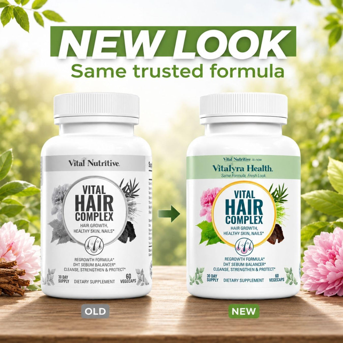 Vitalyra Biotin & B-Complex Hair Vitamins - Hair, Skin & Nails Supplement