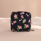 Adorable Pink Peri - Reusable Sanitary Napkin Pads Storage Bag Portable for Women Girls | Made of Nylon + Water Resistance | Zer