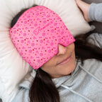 TheraICE Migraine Relief Cap, Migraine Ice Pack Mask, Women Cooling Gel Hat, Face Cold Compress Head Wrap for Her Stress. Great