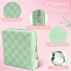 Teircno Period Bag for Women Girls | PU Leather Sanitary Napkin Storage Bag | Cute Pads Bags for Period | Discreet Menstrual Pou