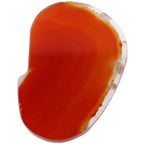 Rockcloud 10 Pcs Agate Light Table Slices, Healing Crystals Geode Stones,Irregular Home Decoration Jewelry Making,Red