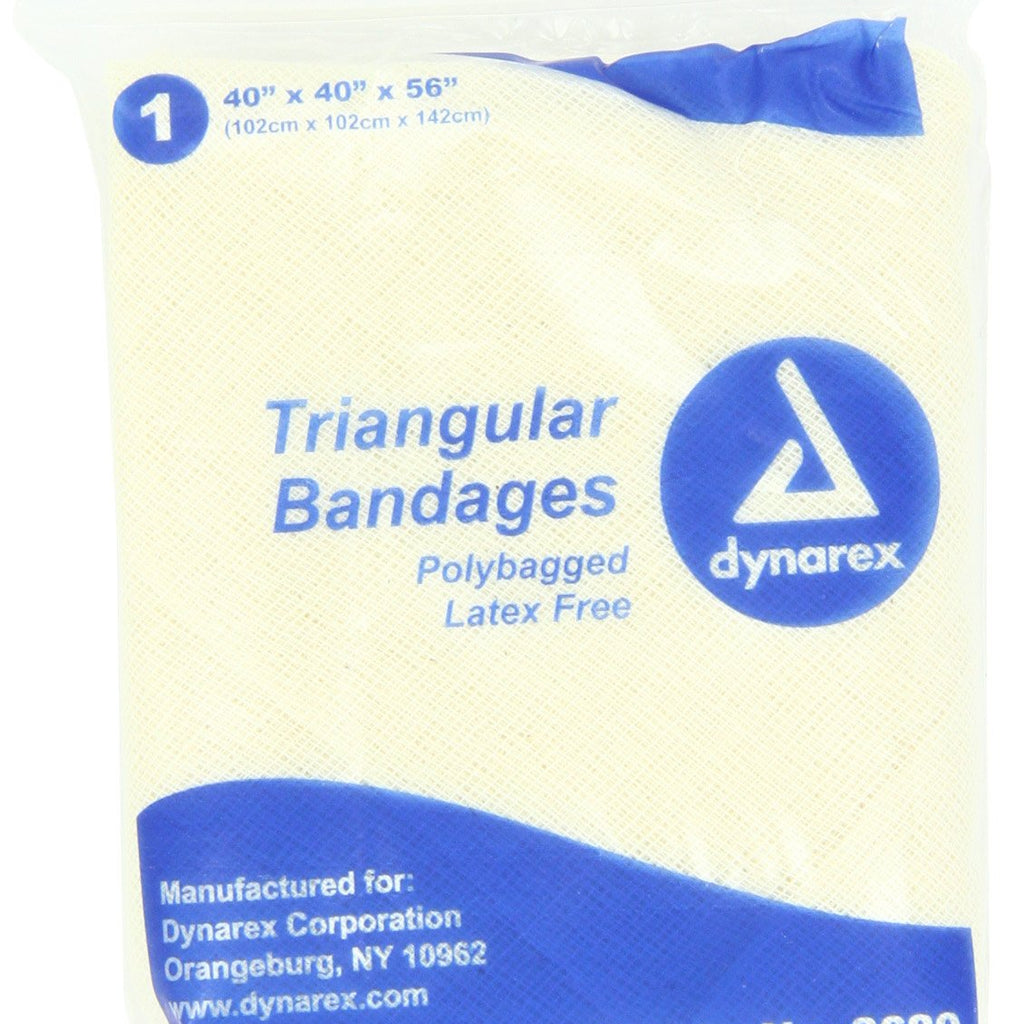 Dynarex 3680 Triangular Bandage, 7'' x 4'' x 4.25'', Pack of 12