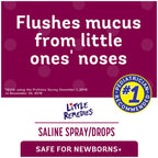 Little Remedies Saline Spray and Drops, Safe for Newborns, 0.5 fl oz, 3 Pack