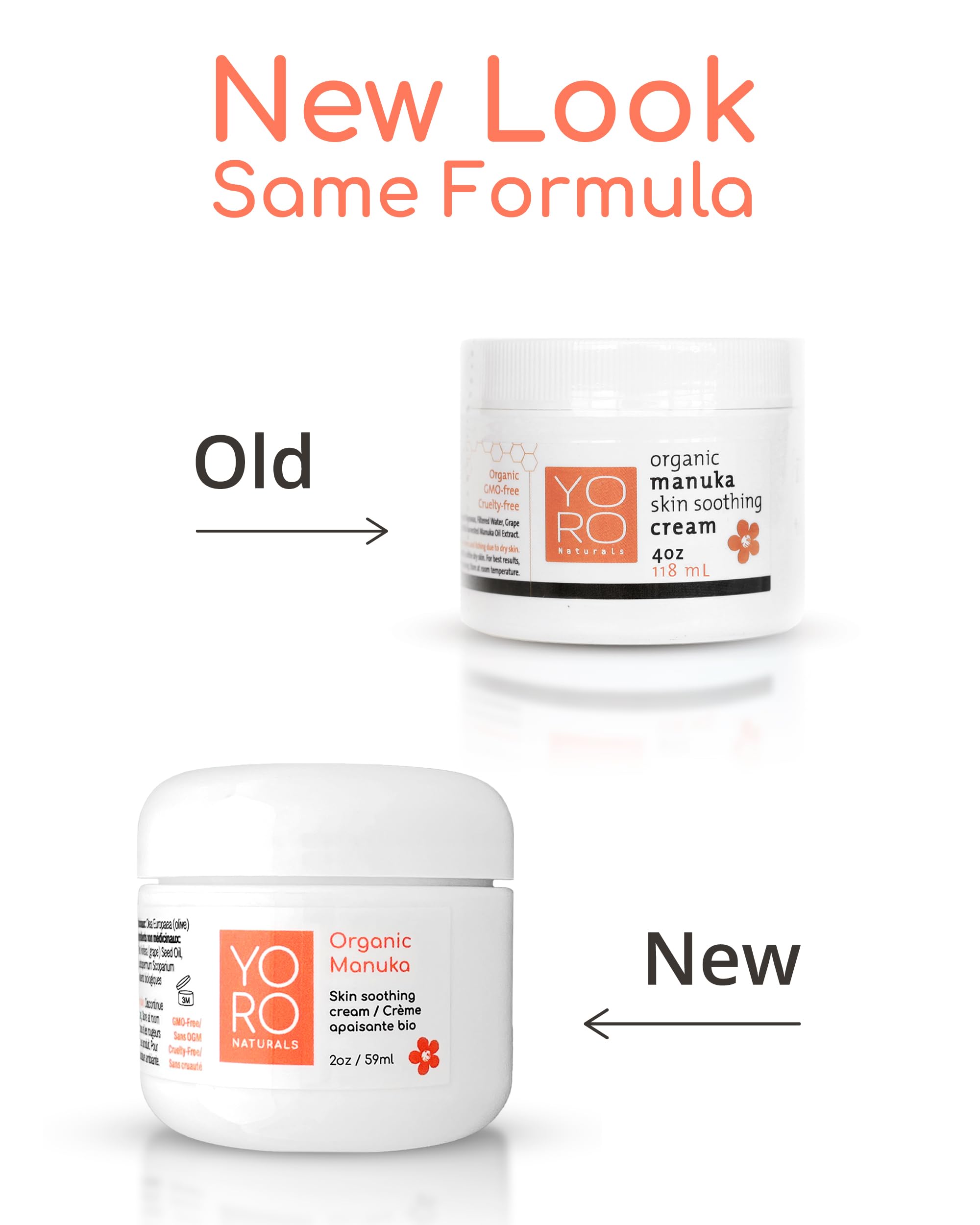 Organic Manuka Skin Soothing Cream for Sensitive Dry Skin, Original Formula, Itch Relief, Honey Eczema Relief, Natural Psoriasis