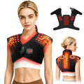 Seenew Cordless Red Light Therapy for Neck Shoulder Heat with Massage