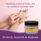 Vulva Balm & Organic Vaginal Moisturizer for Women: Natural Vulva Moisturizer & Vulva Cream for Dryness on Intimate Skin - Non E