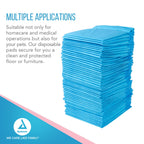 Dynarex Disposable Underpads, Medical-Grade Incontinence Bed Pads to Protect Furniture, 30   x30    (105g), with Polymer, 1 Case