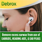 Debrox Earwax Removal Drops with Gentle Microfoam Cleansing Action, 0.5 fl oz, Adults and Children Over 12 Years of Age (Pack of