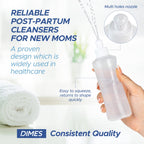 Dimes Perineal Lavette Irrigation Bottle, (Pack of 5), 8 oz. - Peri Bottle for Postpartum Care - After-Birth Essentials for Mom