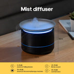 Essential Oil Diffusers, 200ml Aromatherapy Diffuser with Auto Shut-Off Function, Cool Mist Humidifier with 2 Modes, Small Diffu