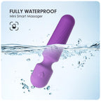 MANFLY Rechargeable Mini Massage Tool, Handheld Quiet Powerful Neck Muscle Massager, Purple
