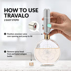 Travalo Bijoux Oval Perfume Atomizer | Travel Refill U-Change System TSA Approved | Reusable Airtight Easy Fill Mini Pump Spraye