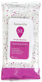 SUMMER'S EVE Cleansing Cloths for Sensitive Skin-32 ct