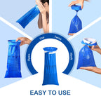 CDThinkingU Emesis Vomit Bags Disposable,100 Pack Barf Throw Up Bag for Car Adult& Kids- Leak Resistant 1000ML Portable Puke Thr