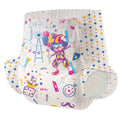 Aimisin Adult Printed Diapers,X-Large-Uncle Clown, 7 Pieces for Men and Women - Leak Protection Heavy Absorbency Protection Diap