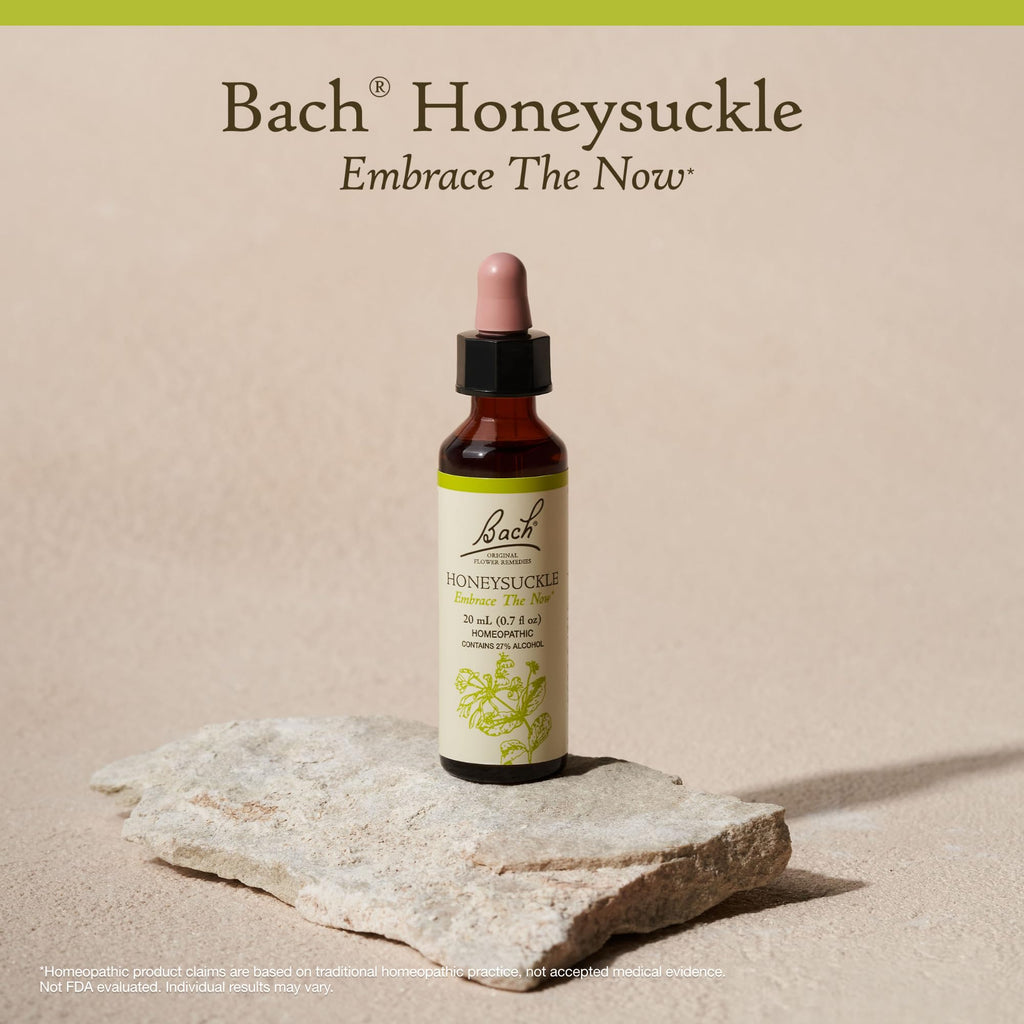 Bach Original Flower Remedies, Honeysuckle - Embrace The Now - Natural Homeopathic Flower Essence for Emotional Balance - Vegan,