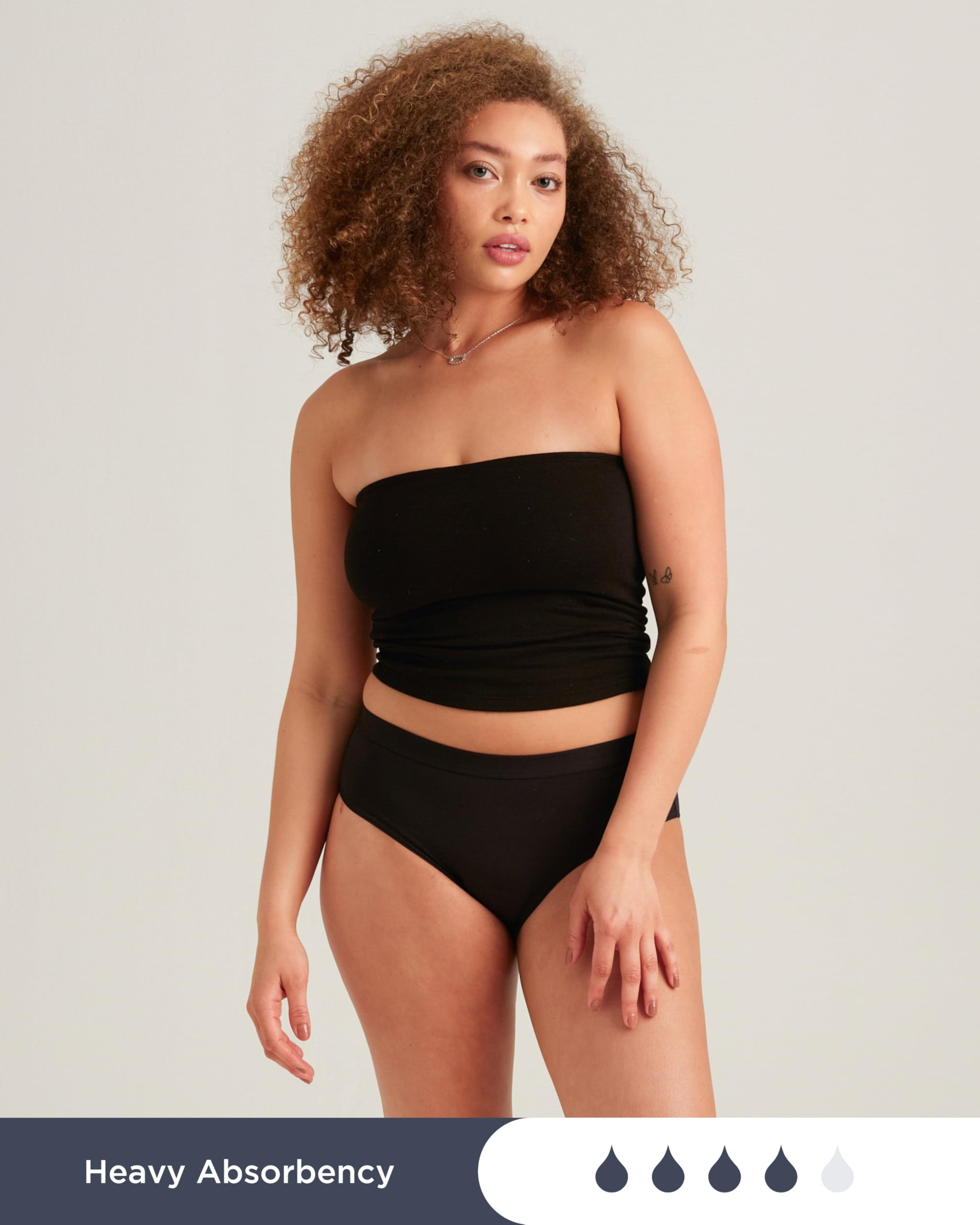 Saalt EveryWear Cotton Brief - Leakproof Period Underwear - Mid-Rise, Full Coverage Womens Underwear - Reusable & Washable - Rep