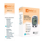 KetoTrak Blood Ketone Testing Kit, 1 Meter, 10 Ketone Strips, 1 Lancing Device, 10 Lancets, Optimize Your Result for Keto Diet b