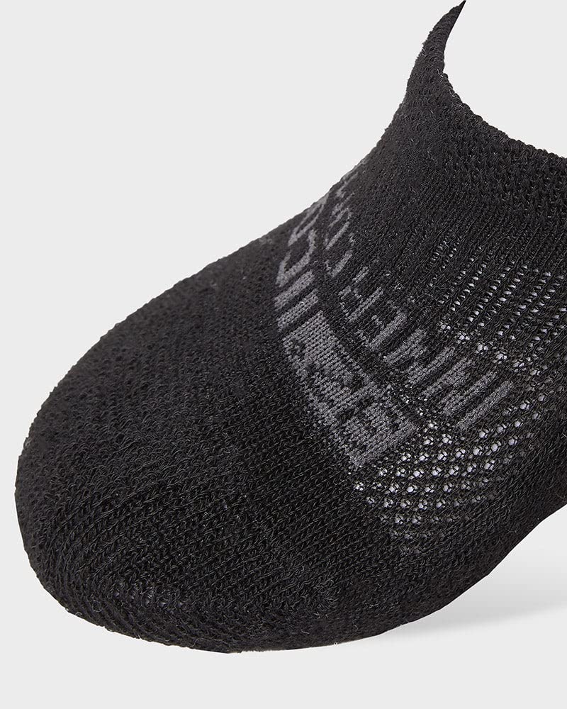 32 DEGREEES Women's 6 Pack Comfort No Show Socks | Anti-Odor | Heel Grips | Arch Support | Active | Casual | Work, Black, Large
