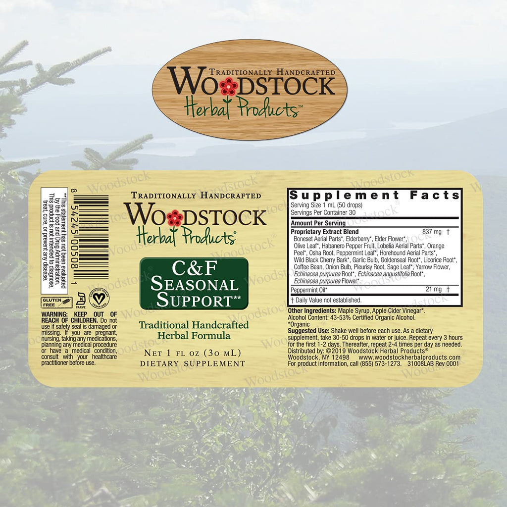 WOODSTOCK HERBAL PRODUCTS C & F Seasonal Support, 1 FZ