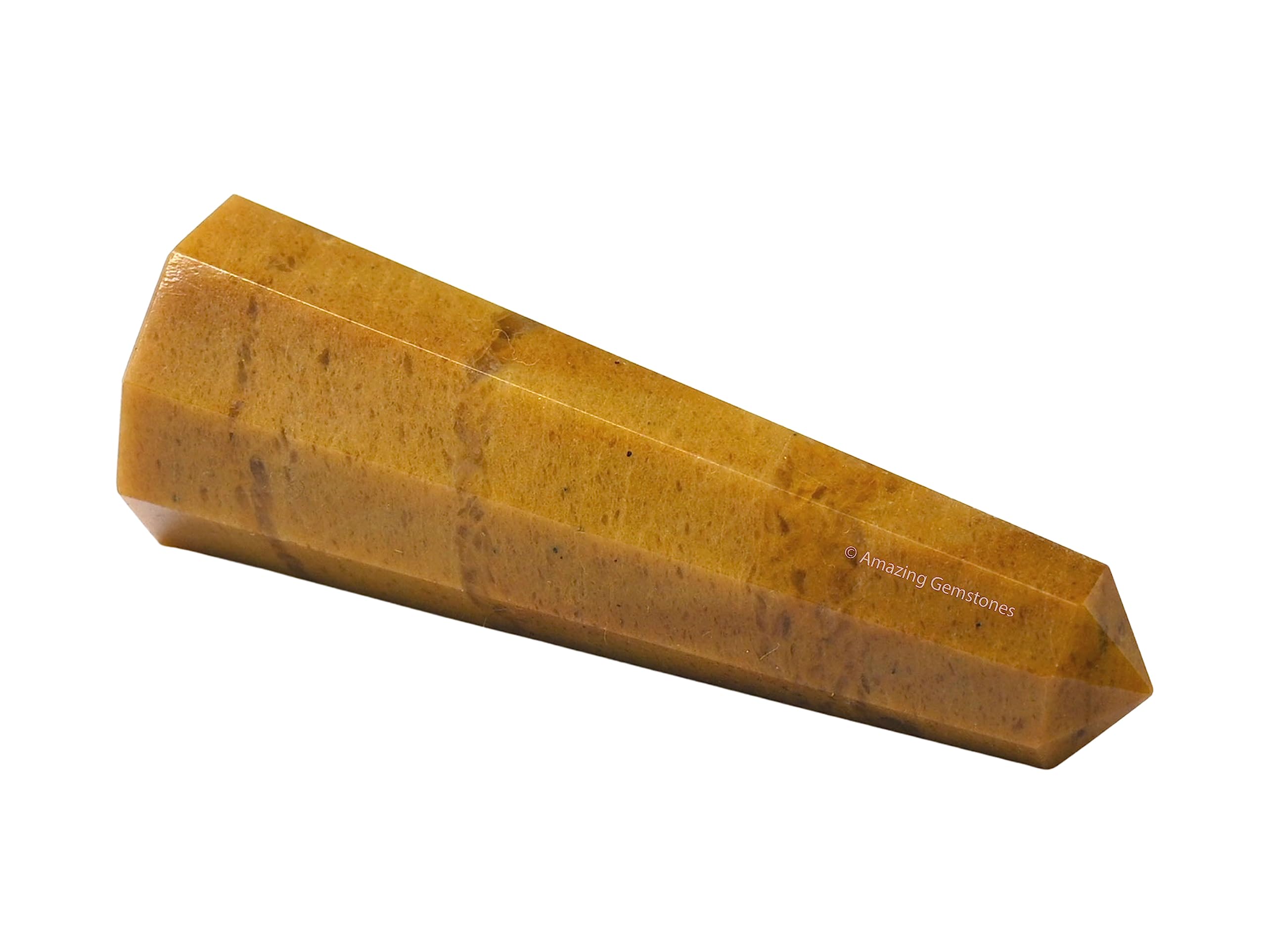Yellow Jasper Crystal Towers ~ Natural Healing Crystal Point Obelisk for Reiki Healing and Crystal Grid (2 to 3 INCH)