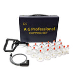 KS AG Professional Cupping Set (17 Cups) with Extension Tube
