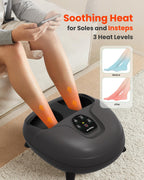 Heycool Foot Massager with Heat, FSA HSA Eligible, Remote Control, Shiatsu Foot Massager for Plantar Fasciitis, Neuropathy, Knea
