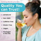 CALMING BLENDS Acid Reflux Loose Leaf Tea | Acid Reflux, Heartburn & Indigestion | Caffeine-Free | 36 Cups