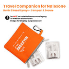 weefla 10 Empty Naloxone Carry Bag Kit, Fits 2 Pack Nasal Sprays, for Opioid Overdose Emergency, Clip-on Pouch & Splash Resistan