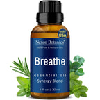 Breathe Essential Oil Blend 30 ml - Breath Sinus Relief with Menthol Oils - for Humidifiers, Diffusers, and Aromatherapy - Nexon