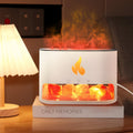Salt Lamp Diffuser 2 in 1 Flame Diffuser 250ml Himalayan Salt Lamp Diffusers for Home Colorful Essential Oil Diffusers White Aro