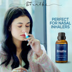 Breathe Essential Oil Blend 30 ml - Breath Sinus Relief with Menthol Oils - for Humidifiers, Diffusers, and Aromatherapy - Nexon