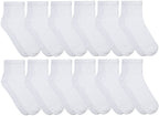 Yacht & Smith 12 Pairs Value Pack of Men and Women Diabetic Nephropathy and Edema Ankle, Ring Spun Cotton Socks